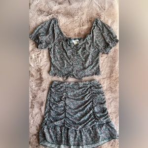 Top and skirt set